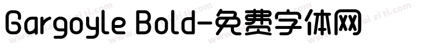Gargoyle Bold字体转换